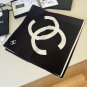 ch 110Original Small Fragrance 90cm Silk Square Towel [Letter Double C] Made of top-q_1325