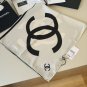 ch 110Original Small Fragrance 90cm Silk Square Towel [Letter Double C] Made of top-q_1325