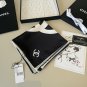 ch 110Original Small Fragrance 90cm Silk Square Towel [Letter Double C] Made of top-q_4254