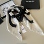 ch 110Original Small Fragrance 90cm Silk Square Towel [Letter Double C] Made of top-q_4254