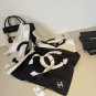 ch 110Original Small Fragrance 90cm Silk Square Towel [Letter Double C] Made of top-q_4254