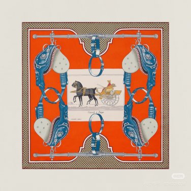 ch 110The Herm &Atilde;&uml; s handkerchief Mr. Carriage is stunning, full of dreamy design, a