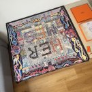 ch 110The Herm è s handkerchief Silk Scarf Adventure is stunning, full of dreamy d