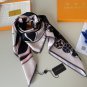 ch 110The LV Duality silk square scarf creatively blends classic elements of the bran