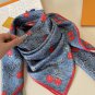 ch 110The LV x TM Monogram Cerise silk square scarf comes from the Louis Vuitton x Mu_3707