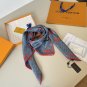 ch 110The LV x TM Monogram Cerise silk square scarf comes from the Louis Vuitton x Mu_6166