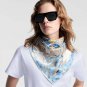 ch 110The new LV Journey handkerchief depicts a colorful global journey on a mulberry