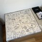 ch 110The original small fragrance 90cm silk square scarf is made of top-grade twill