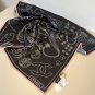 ch 110The original small fragrance 90cm silk square scarf is made of top-grade twill_5256