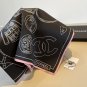 ch 110The original small fragrance 90cm silk square scarf is made of top-grade twill_5256