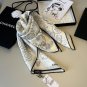 ch 110The original small fragrance 90cm silk square scarf is made of top-grade twill_5260