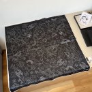 ch 110The original small fragrance 90cm silk square scarf is made of top-grade twill_5261