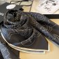 ch 110The original small fragrance 90cm silk square scarf is made of top-grade twill_5261