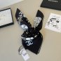 ch 110The original small fragrance 90cm silk square scarf is made of top-quality twil