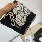 ch 110The original small fragrance 90cm silk square scarf is made of top-quality twil
