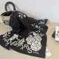 ch 110The original small fragrance 90cm silk square scarf is made of top-quality twil
