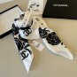 ch 110The original small fragrance 90cm silk square scarf is made of top-quality twil_4294