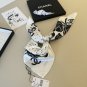 ch 110The original small fragrance 90cm silk square scarf is made of top-quality twil_4294