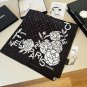 ch 110The original small fragrance 90cm silk square scarf is made of top-quality twil_6586