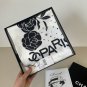ch 110The original small fragrance 90cm silk square scarf is made of top-quality twil_6587