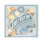 ch 110This Malles Merveilleures silk square scarf is inspired by late 19th century ad
