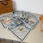 ch 110This Malles Merveilleures silk square scarf is inspired by late 19th century ad