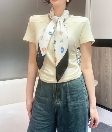 CHAMEL [Xiaoxiang Bow 90] Silk Square Scarf Recommended for VIP Sale, Be Fast to Start_2457