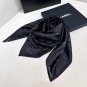 Chanel~Camellia series silk handkerchiefClassic Camellia Mountain Double C Combinati_5747
