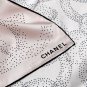 Chanel~Camellia series silk handkerchiefClassic Camellia Mountain Double C Combinati_6702
