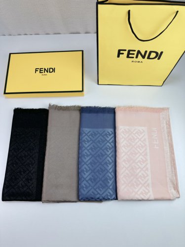 cial approval 16525 new models of FF gold and silver silk jacquard shawlSize 140x_1466