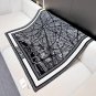 Dior  Paris Map Gold Size 110  110Double sided same color velvet handkerchiefS_38