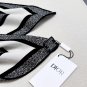 Dior Paris Map Gold Size 110 110Double sided same color velvet handkerchiefS_38