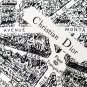 Dior  Paris Map Gold Size 110  110Double sided same color velvet handkerchiefS_1428