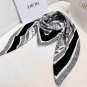 Dior  Paris Map Gold Size 110  110Double sided same color velvet handkerchiefS_3360
