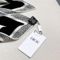 Dior Paris Map Gold Size 110 110Double sided same color velvet handkerchiefS_4798