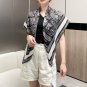 Dior  Paris Map Gold Size 110  110Double sided same color velvet handkerchiefS_4799