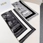 Dior Paris Map Gold Size 110 110Double sided same color velvet handkerchiefS_4799