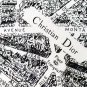 Dior Paris Map Gold Size 110 110Double sided same color velvet handkerchiefS_7748