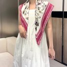 Dior Printed Square Towel 18mm Top Grade Silk Double sided Same Color PrintingIs thi_796
