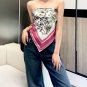 Dior Printed Square Towel 18mm Top Grade Silk Double sided Same Color PrintingIs thi_796