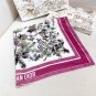 Dior Printed Square Towel 18mm Top Grade Silk Double sided Same Color PrintingIs thi_796