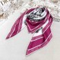 Dior Printed Square Towel 18mm Top Grade Silk Double sided Same Color PrintingIs thi_796
