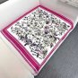 Dior Printed Square Towel 18mm Top Grade Silk Double sided Same Color PrintingIs thi_2468
