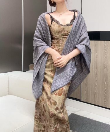Dior's popular arrival [silver letter square scarf 140] original 11 customization, fi_3835