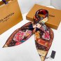 ELYSEE PALACE HOTELSQUARE 90 square scarf18mm premium silk double-sided same color