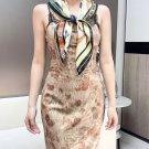 Equestrian Key 90 Square Scarf -24 Early Spring New Product~Hermes~Hand rolled twi