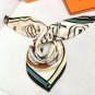 Equestrian Key 90 Square Scarf -24 Early Spring New Product~Hermes~Hand rolled twi