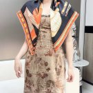 Equestrian Key 90 Square Scarf -24 Early Spring New Product~Hermes~Hand rolled twi_7222