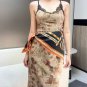 Equestrian Key 90 Square Scarf -24 Early Spring New Product~Hermes~Hand rolled twi_7222