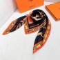 Equestrian Key 90 Square Scarf -24 Early Spring New Product~Hermes~Hand rolled twi_7222